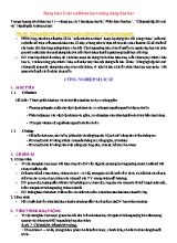 Dạng bài về sản xuất hóa học và ứng dụng Hóa học - Hóa học 11 (Nâng cao)